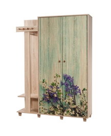 Hanah Home Consola de Entrada 135-727 Roble Sonoma 135x192x36 cm Mueble de Pasillo con Estantes